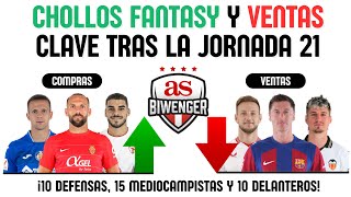 💸 CHOLLOS FANTASY FICHAJES RECOMENDABLES y VENTAS CLAVE en BIWENGER tras la JORNADA 21 [upl. by Pozzy]