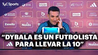 SCALONI EN CONFERENCIA ⚽️ EL HOMENAJE DE DYBALA LAUTAROJULIÁN DYBALA CON LA 10 GANAR Y MÁS [upl. by Andrews787]