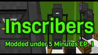 How To Automate AE2 Inscriber  Modded under 5 Minutes Ep 1 [upl. by Llennahs]