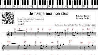 🎼 Je taime moi non plus  2877  Tutorial Partitura Fácil 2 [upl. by Eloisa]