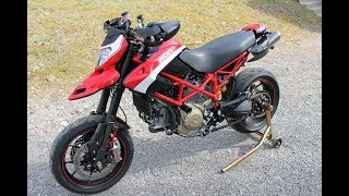 Ducati Hypermotard 1100evo SP walk around review ride [upl. by Nagirrek]