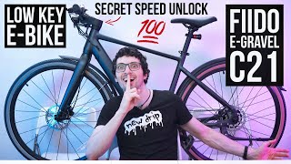 LOW KEY EBike With 1Click Speed Unlock  Fiido EGravel C21 Review amp Test [upl. by Masha]