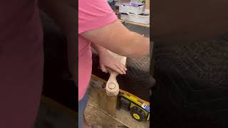 Cutting out a charcuterie board handle [upl. by Earased806]