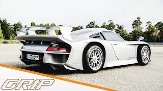 Daniel Abt checkt 5MillionenEuroRennwagen I Porsche 911 GT1 I GRIP [upl. by Reube]