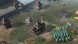 Age of Empires 4  4v4 UNSTOPPABLE INVASION  Multiplayer Gameplay [upl. by Corotto]