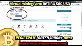 VirtualminingFarm Retiro 2  GANANCIAS DE 60 USD CADA 3 DÍAS [upl. by Akers]