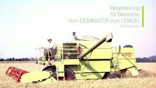 Begeisterung für Besseres Vom DOMINATOR zum LEXION  100 Jahre CLAAS  100claascom [upl. by Armallas]