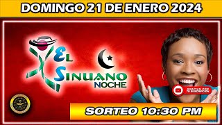 Resultado de EL SINUANO NOCHE del DOMINGO 21 de enero del 2024 chance sinuanonoche [upl. by Read]