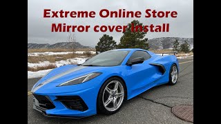 C8 Corvette mirror cover installation [upl. by Aylatan]