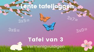 Project Move  Lente tafeljoggen  tafel van 3  vermenigvuldigen [upl. by Marrin772]