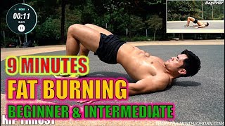 Level 25 9 Minute Fat Burning  Beginner amp Intermediate Level [upl. by Hestia]