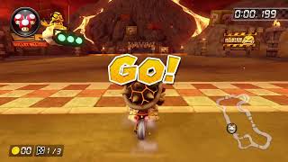 Trying to do Grumble Volcano ultra shortcut in Mario Kart 8 Deluxe [upl. by Nuaj]