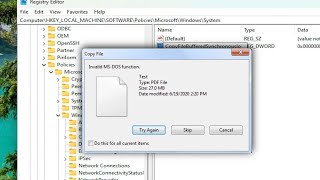 How To Fix Invalid MS  DOS Function While Copying Or Deleting Files  Windows 1110817 [upl. by Wilinski]