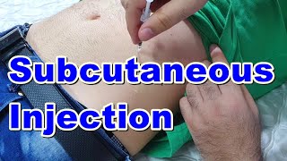 How to Inject a Subcutaneous Injection  Subcutaneous Injection Technique  Insulin Injection [upl. by Ness]