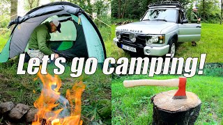 SOLO Car Camping with Land Rover Discovery 2 [upl. by Attenra]