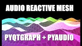 Audio Reactive Visualizer using PyQtGraph OpenGL and PyAudio [upl. by Ainolopa]