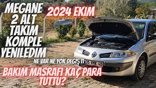 MEGANE 2 KOMPLE ALT TAKIM DEĞİŞTİRDİM  KAÇ PARA TUTTU EKİM 2024 [upl. by Aiouqahs]