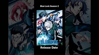 Blue Lock Season 2 release date in india shorts bluelock [upl. by Airreis711]