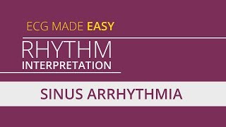 Sinus Arrhythmia  Learn ECG Rhythm [upl. by Fogg256]