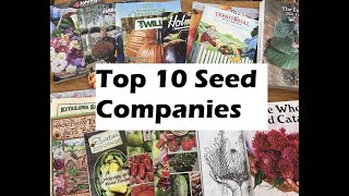 Top Ten Seed CompaniesOur Favorite Seed Companies We Use Every Year [upl. by Etz159]