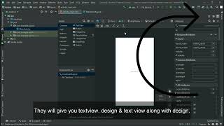 Fixed Design View tab missing in Android Studio Android Studio design view not showing [upl. by Nodnerb]