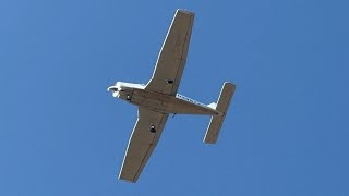 Piper PA28161 N38577 overhead departure at Brookhaven Calabro Airport [upl. by Nomolos]