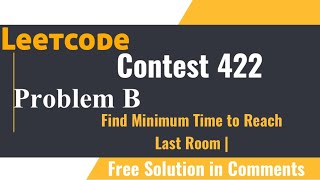 Leetcode Weekly Contest 422  Find Minimum Time to Reach Last Room  Solution Via Whatsapp java [upl. by Keever389]