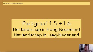 Aardrijkskundig  2 havovwo  paragraaf 15 en 16  methode BuiteNLand [upl. by Sanchez31]