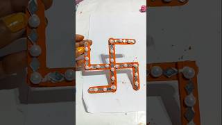 DIY Ice cream stick Swastik craft idea for kid viralshort youtuber shortfeed kidcraft [upl. by Dyan788]