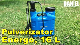 Pulverizator pentru culturi prindere de spate Energo 16 L [upl. by Phyllis]