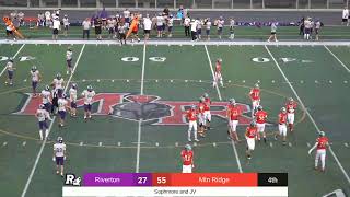 Riverton JV Football vs Mountain Ridge [upl. by Maillil]