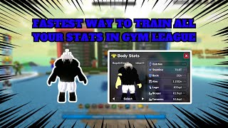 FASTEST way to TRAIN ALL STATS in GYM LEAGUE [upl. by Ettenay]