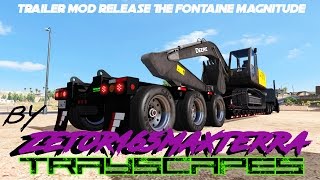 Trailer Mod release the Fontaine Magnitude 55L lowbed ENJOY American Truck Simulator [upl. by Klara]