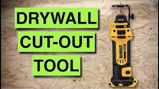 How to use the Dewalt Drywall Cut Out Tool [upl. by Ernie816]