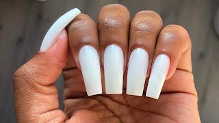 HOW TO White Polygel Nails Full Set  MODELONES [upl. by Hurst370]