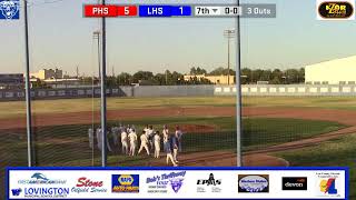 Lovington Baseball vs Portales [upl. by Aynodal]