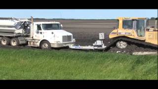 Sidedump SemiTruck Stuck in the Mud  SafeTPull™ HD [upl. by Ridgley]