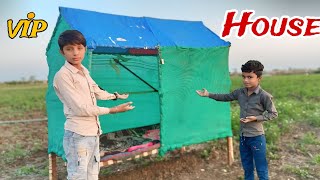 char pai चार पाई के ऊपर बना दिया vip house।। vip house making How to make a wood house [upl. by Wynn]