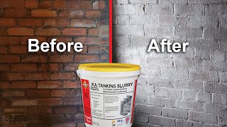 Tanking a shed  garage with KA Tanking Slurry [upl. by Adile]