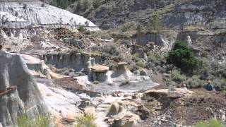 Strangely Beautiful Makoshika State Park near Glendive Montana MT [upl. by Lyns469]