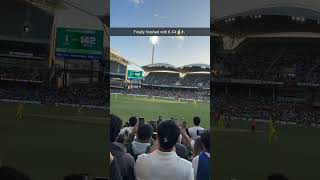 Winning shot of babar azam against Australia ODI 2024  Pakistan cricket fans in stadium [upl. by Milli851]