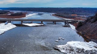 River Breakup 2023 — Athabasca River at Fort McMurray [upl. by Fermin652]