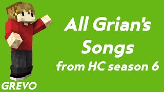 HermitCraft Season 6 Grians songs compilation HD [upl. by Busby]