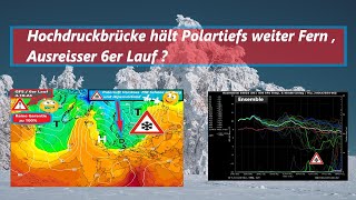 Hochdruckbrücke hält Polartiefs weiter Fern  Ausreißer 6er Lauf [upl. by Dieterich719]