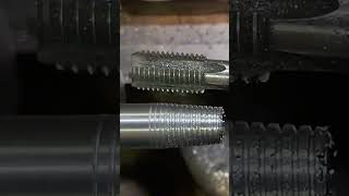 Manual screw forming process for metal blanks machine lathe cnc [upl. by Nylirrehs]