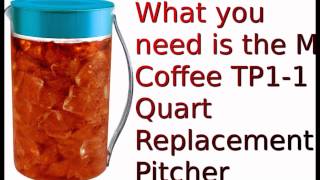 Mr Coffee TM1 2 quart Replacement Pitcher [upl. by Trow]