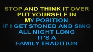 SC0903 14 Williams Hank Jr Family Tradition karaoke [upl. by Francklin]