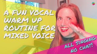 A NO CHAT challenging full vocal warm up to build mixed singing voice  MusicForMy VOICE [upl. by Musetta]