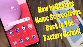 Galaxy S22S22Ultra How to Restore Home Screen Icons Back to The Factory Default [upl. by Henghold]