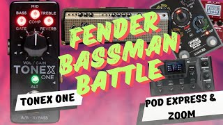 PT 1 quotFender Bassman Battle Royale Tonex One vs POD Express vs B6 amp MS60Bquot The Ultimate Showdown [upl. by Stanwin]